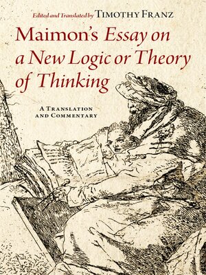 cover image of Maimon's Essay on a New Logic or Theory of Thinking